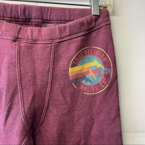 TRUE RELIGION cropped jogger track pants sweatpants pink size small - Picture 3 of 6